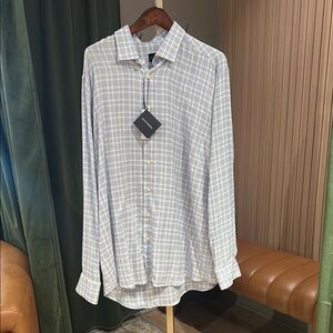 Men's Blue Checkered Shirt